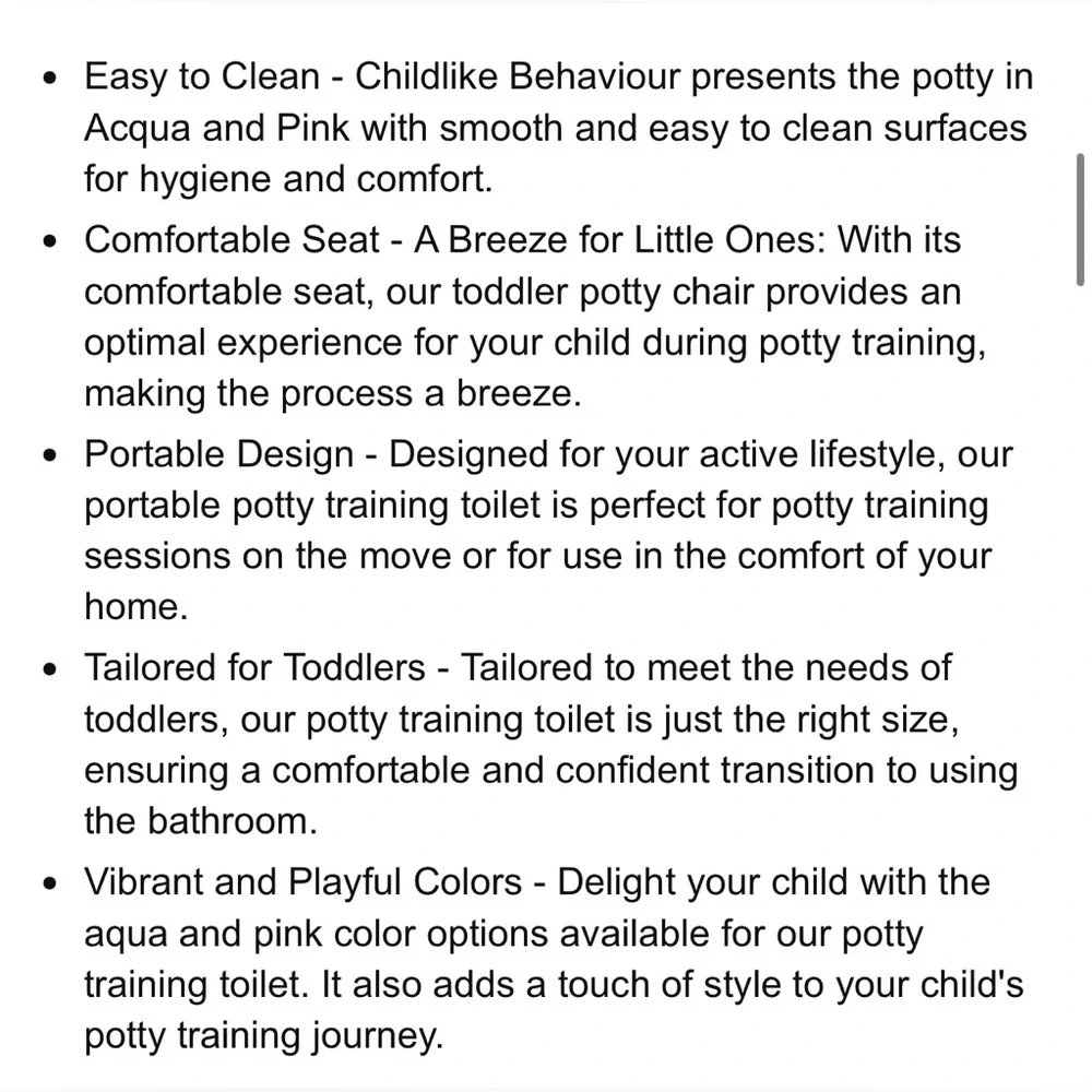 Childlike Behavior Potty Training Toilet Portable Potty - Picture 12 of 13